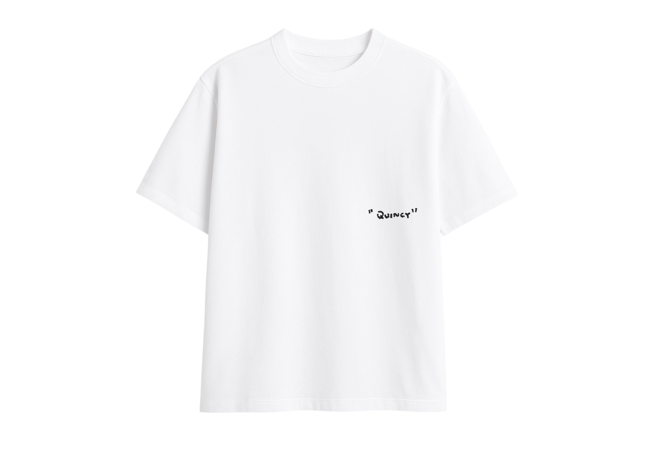 T-SHIRT OM QUINCY JONES WHITE BOXY