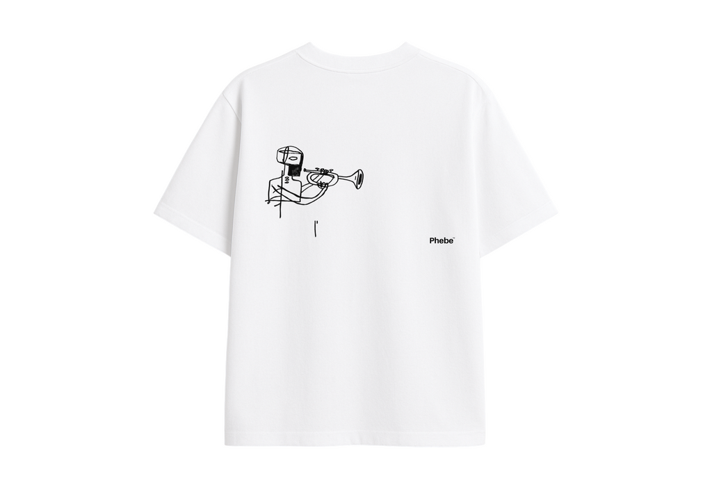 T-SHIRT OM QUINCY JONES WHITE BOXY